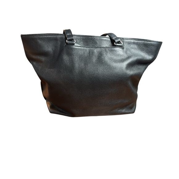 Rebecca Minkoff Regan Black Leather Pebbled Tote Bag Double Handled - Picture 3 of 11